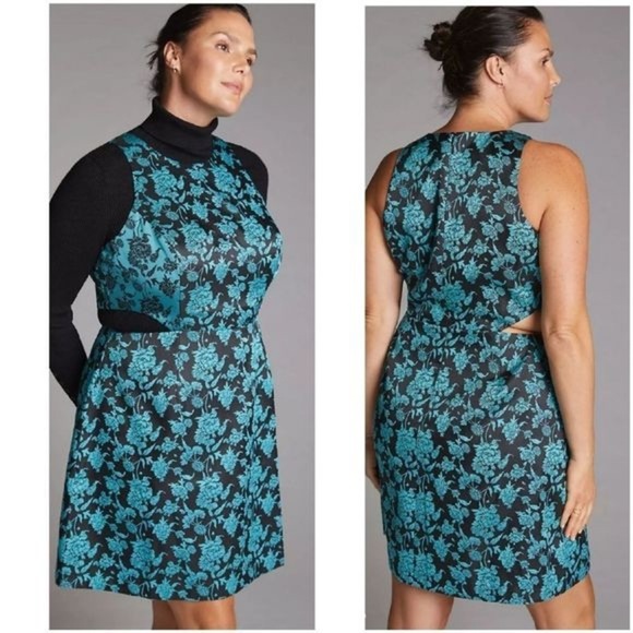Anthropologie Dresses & Skirts - Nwt Anthropologie Hutch Cut-Out Jacquard Embroidered Sleeveless Mini Dress 12
